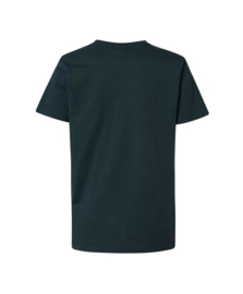 Petrol: T-shirt logo ombre - donker groen