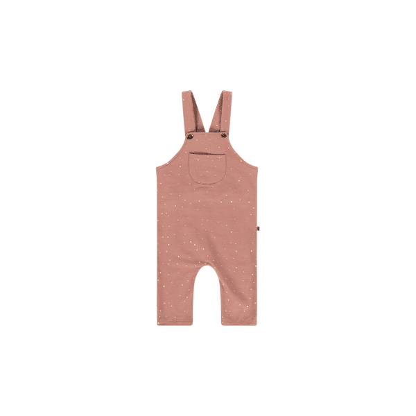 House of Jamie: Dungaree - Dusty Mauve Golden Dots