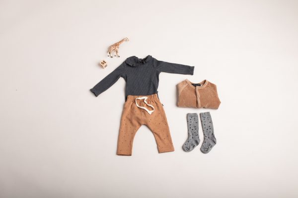 House of Jamie: Baby pants - Little Stars Mocca