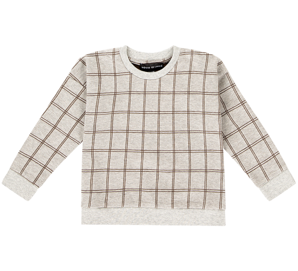 House of Jamie: Crewneck Sweater - Little Stars Mocca