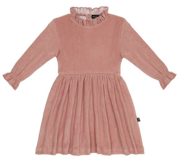 House of Jamie: Frill Colar Dress - Rose Dawn