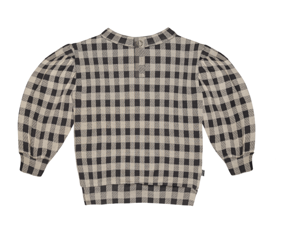 House of Jamie: Balloon Sweater - Charcoal Vichy