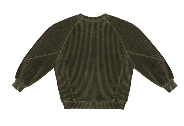 House of Jamie: Sweatshirt - Moss Rib Velvet